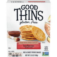 GOOD THINS Barbecue Rice & Sweet Potato Snacks Gluten Free Crackers, 3.5 Ounce