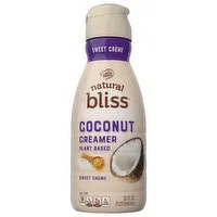 Coffee-Mate Natural Bliss Creamer, Plant Based, Sweet Creme, Coconut, 32 Fluid ounce