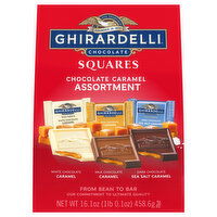 Ghirardelli Chocolate Caramel, Assortment, Squares, 16.1 Ounce