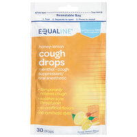 Equaline Cough Drops, Honey Lemon Flavor, 30 Each