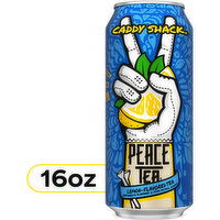 Peace Tea  Caddy Shack, Iced Tea With Natural Lemon Flavor, 16 Fluid ounce