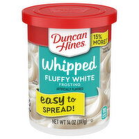 Duncan Hines Whipped Fluffy White Frosting, 14 Ounce