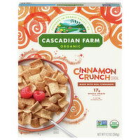 Cascadian Farm Organic Cinnamon Crunch Cereal, 9.2 Ounce