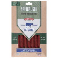 Old Wisconsin Snack Sticks, Hardwood-Smoked, Natural Cut, Beef Sausage, 6 Ounce