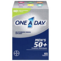 One A Day Tablets Men's 50+ Complete Multivitamin/Multimineral Supplement, 65 Each