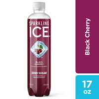 Sparkling Ice Sparkling Water, Zero Sugar, Black Cherry, 17 Fluid ounce