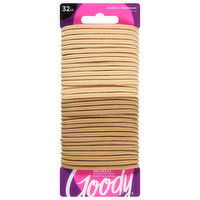 Goody Ouchless Elastics, Blondes, Women's, 4 Millimeter, 32 Each