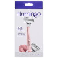 Flamingo Razor, Rose, 1 Each