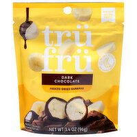 Tru Fru Freeze-Dried Dark Chocolate Bananas, 3.4 Ounce