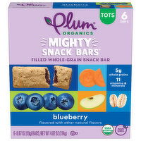 Plum Organics Mighty Filled Whole-Grain Snack Bar Blueberry, 6 Each