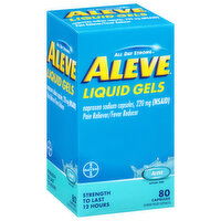 Aleve All Day Strong Pain Reliever/Fever Reducer, 220 mg, Liquid Gels, Capsules, 80 Each