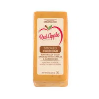 Red Apple Cheese Cheese, Cheddar, Apple Smoked, 8 Ounce