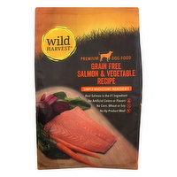 Wild Harvest Dog Food, Premium, Grain-Free, Salmon & Vegetable Recipe, 12 Pound