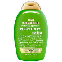 Ogx Conditioner, Rosemary Mint, Refreshing Scalp +, Extra Strength, 13 Fluid ounce