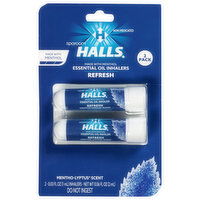 Halls Essential Oil Mentho-Lyptus Scent Inhalers, 2 Each