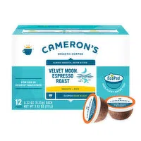 Cameron's Coffee EcoPods, Velvet Moon Dark Roast Coffee Pods , 12 Each