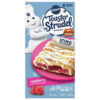 Pillsbury Toaster Strudel Toaster Pastries, Raspberry, 6 Each
