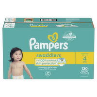 Pampers Swaddlers Swaddlers Diaper Size 4, 120 Each