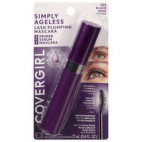 CoverGirl Simply Ageless Mascara, Lash Plumping, Black 105, 0.4 Fluid ounce