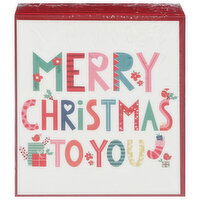 The Lindy Bowman Company Gift Card Box, Merry Christmas to You, 1 Each