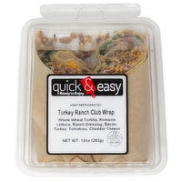 Quick & Easy Turkey Ranch Club Wrap, 10 Ounce