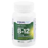 Equaline Vitamin B-12, 5000 mcg, Tablets, 60 Each