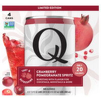 Q Non Alcoholic Cranberry Pomegranate Spritz, 4 Each