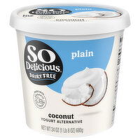 So Delicious Dairy Free Yogurt Alternative, Coconut, Plain, 24 Ounce