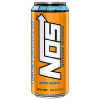 NOS Energy Drink, High Performance, Nitro Mango, 16 Fluid ounce