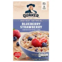 Quaker Oatmeal, Blueberry Strawberry, Instant, 6 Each