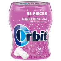 Orbit ORBIT Gum Bubblemint Sugar Free Chewing Gum Bottle, 55 Ounce