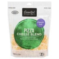 Essential Everyday Cheese Blend, Pizza, Classic Cut, 8 Ounce