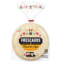 Frescados Tortillas, Gluten Free, Corn, White, Taqueria Style, Mini, 24 Each