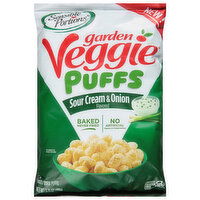 Sensible Portions Garden Veggie Corn Puffs, Baked, Sour Cream & Onion Flavored, 3.75 Ounce