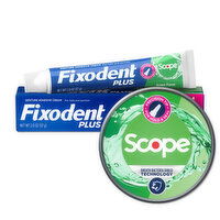 Fixodent Control Plus Scope Flavor Denture Adhesive, 2 Ounce