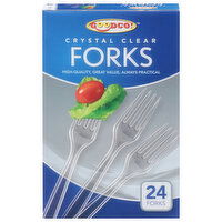 GoodCo Forks, Crystal Clear, 24 Each