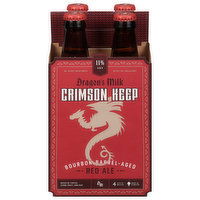Dragon's Milk Crimson Keep Beer, Red Ale, Bourbon Barrel-Aged, 4 Each