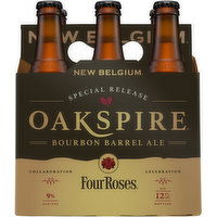 New Belgium Beer, Bourbon Barrel Ale, Oakspire, 6 Each