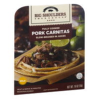 Big Shoulders Smokehouse Pork Carnitas, Fully Cooked, Mild, 16 Ounce