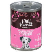 Wild Harvest Dog Food, Grain Free Beef & Vegetable Stew Recipe, 13.2 Ounce