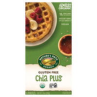 Nature's Path Organic Waffles, Gluten Free, Chia Plus, 6 Each