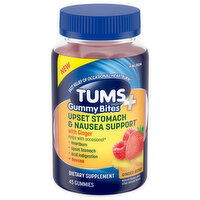 Tums Gummies Ginger Berry Upset Stomach & Nausea Support with Ginger, 45 Each