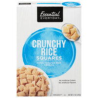 Essential Everyday Cereal, Crunchy Rice, Squares, 340 Gram