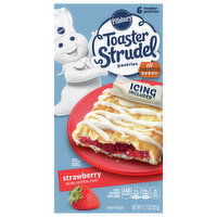 Pillsbury Toaster Strudel Strawberry Pastries, 6 Each