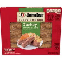 Jimmy Dean Fully Cooked Breakfast Turkey Sausage Links, 9.6 Ounce