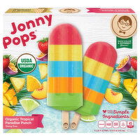 JonnyPops Pops, Organic, Tropical Paradise Punch, 8 Each