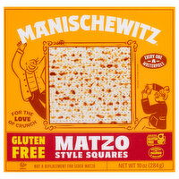 Manischewitz Squares, Gluten Free, Matzo Style, 10 Ounce