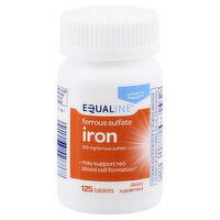 Equaline Iron, Ferrous Sulfate, 325 mg, Tablets, 125 Each