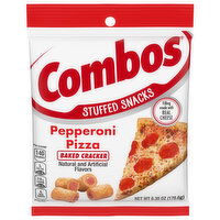 Combos Stuffed Snacks Pepperoni Pizza Baked Cracker, 6.3 Ounce