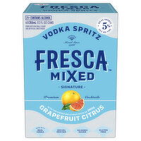 Fresca Mixed Grapefruit Citrus Vodka Spritz, 4 Each